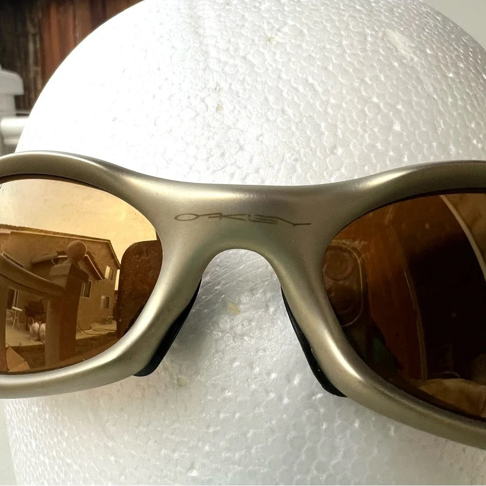 Vintage Oakley Gold Glasses Polarized Sunglasses Made in USA